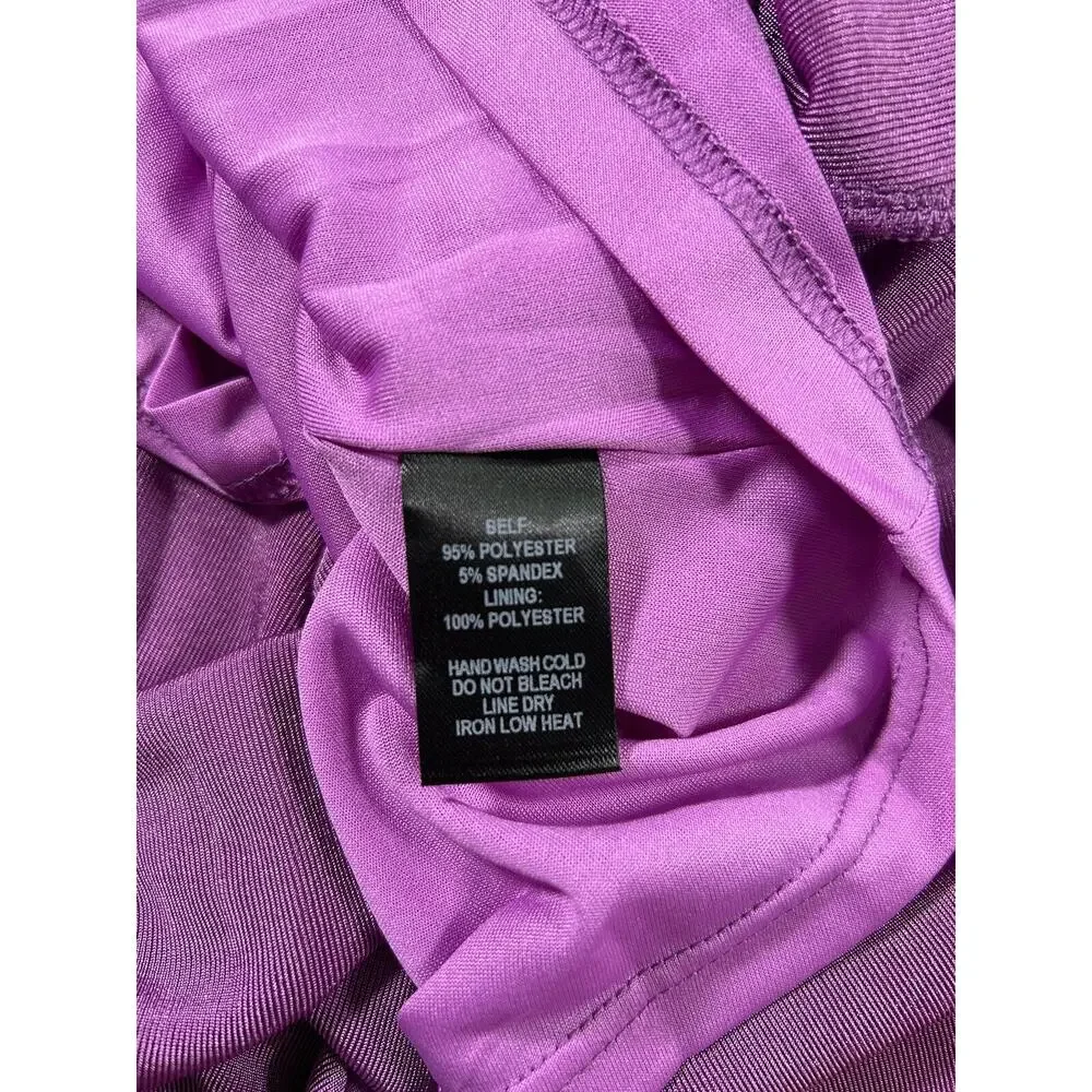 Lulus Pure Sweetness Midi Dress Womens Size XS Purple Stretch Knit Flirty Date - Picture 7 of 11